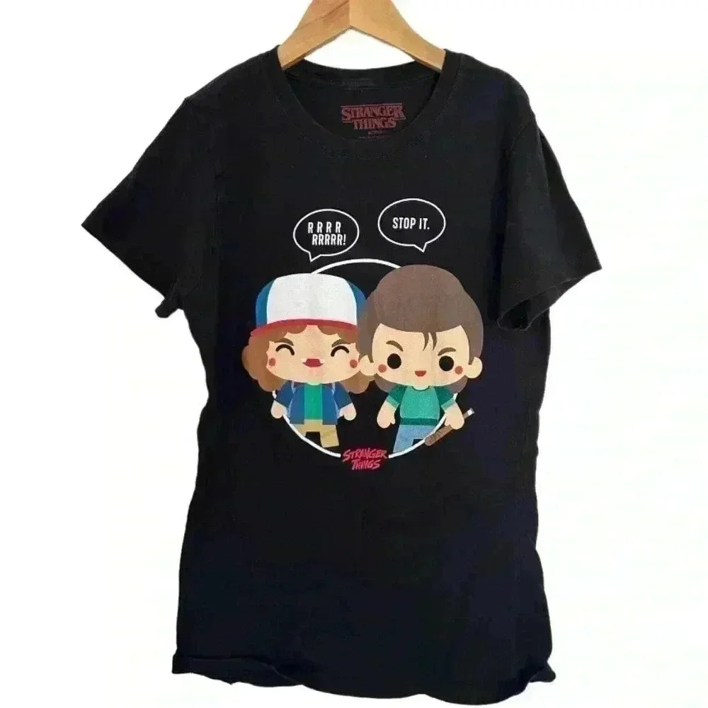 Stranger Things Graphic T Shirt Small Dustin Steve Netflix Cotton Tee